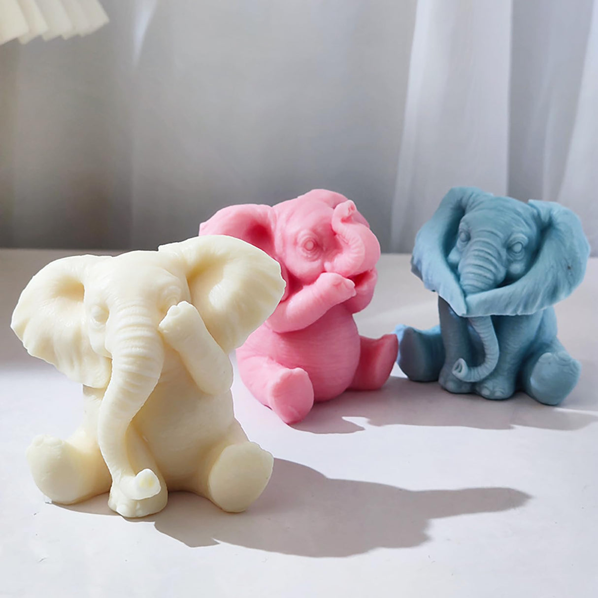 Elephant Molds Elephant CandleResin Mold - Resin Casting Silicone Molds for Home Decor & Candle Making Wave Spiral Mold ESEENS