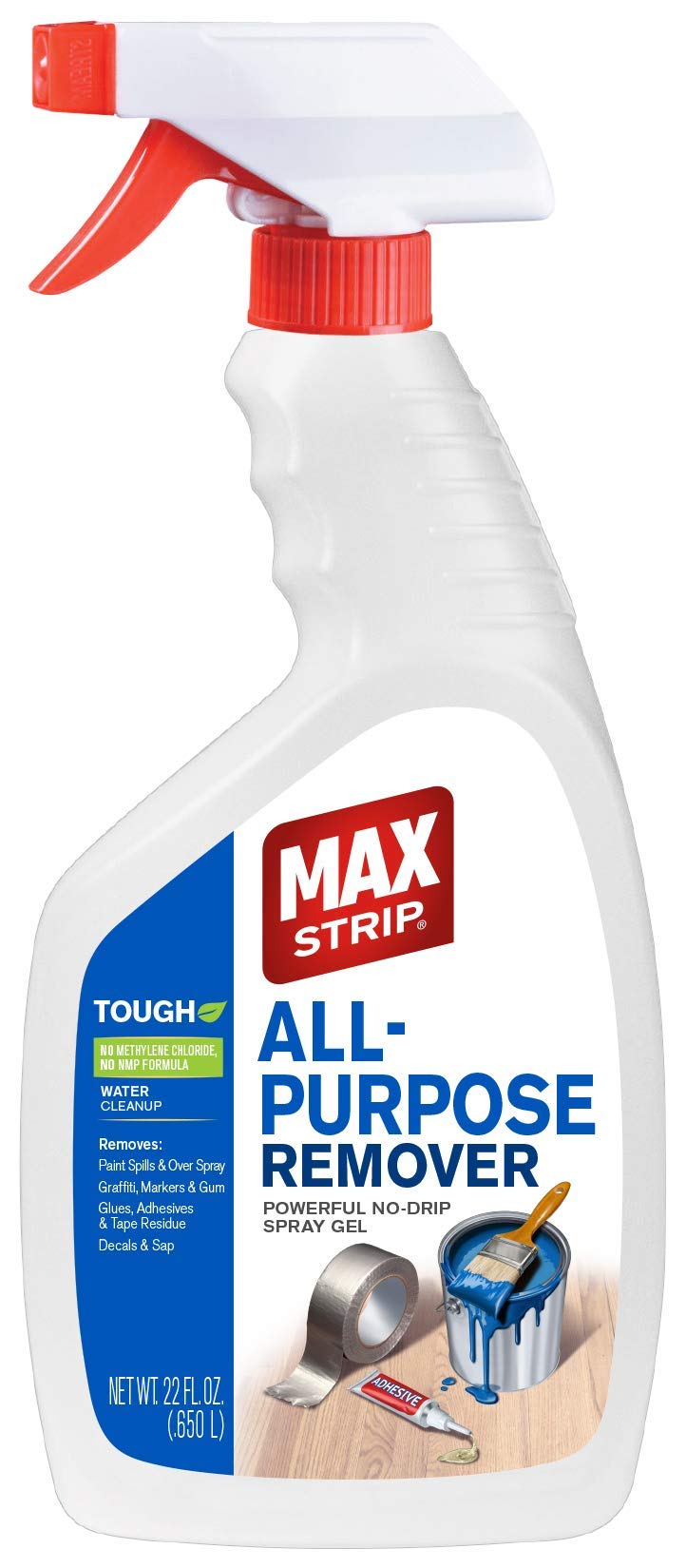 All Purpose Paint Remover Spray 22oz - Water Based Adhesive Remover Spray, Spray Paint Remover, Graffiti Remover Spray, Overspray Remover, Dried Paint Remover - No Methylene Chloride NMP Formula Max Strip