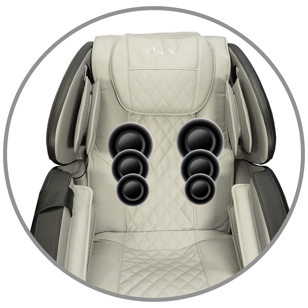 Osaki OS-Champ | Black & Gray | 2D SL-Track Full Body Massage Chair | Zero Gravity | Lumbar Heating | Foot & Calf | Auto Mode | Full Air Bag Compression | Bluetooth Speaker | Space Saving Osaki
