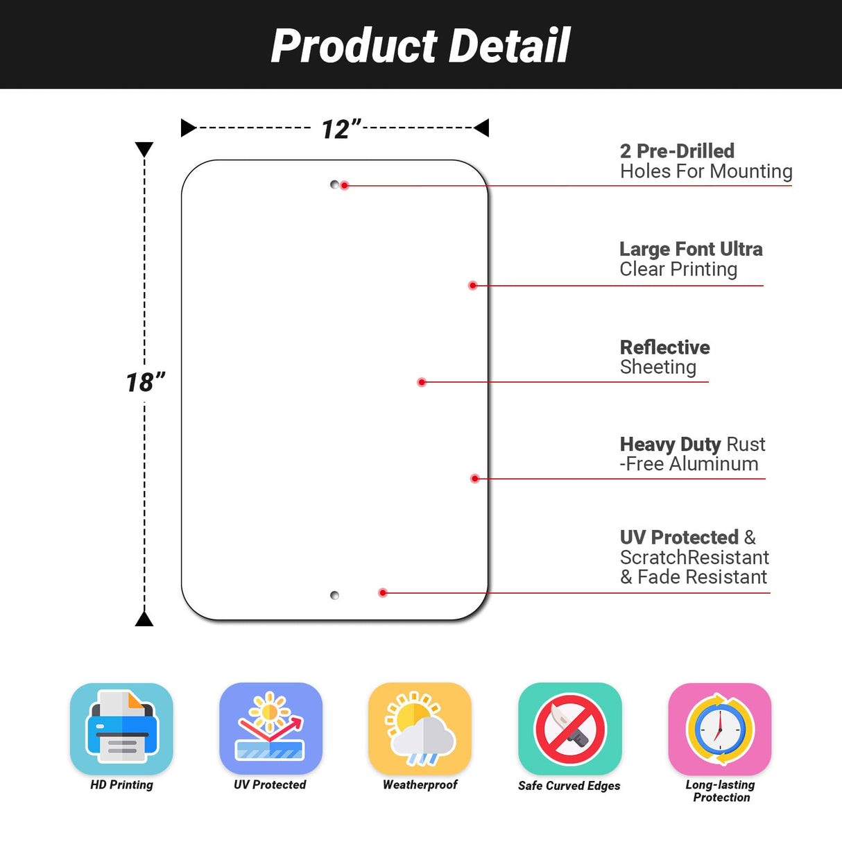 4Pack Blank Aluminum Signs, 18"x12" Blank Metal Signs, Write-On Metal Sign, Blank Sublimation Signs, Engineer Grade Rust Free Aluminum, Fade Resistant, Weatherproof, UV Protected, Easy to Mount DazhiSigns