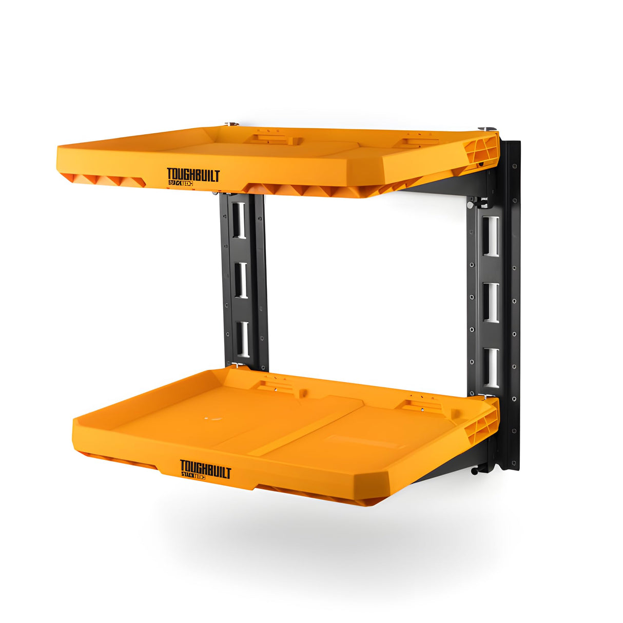ToughBuilt 2-Shelf Storage, Wall Mounted Garage Organizer Shelves, StackTech System ToughBuilt