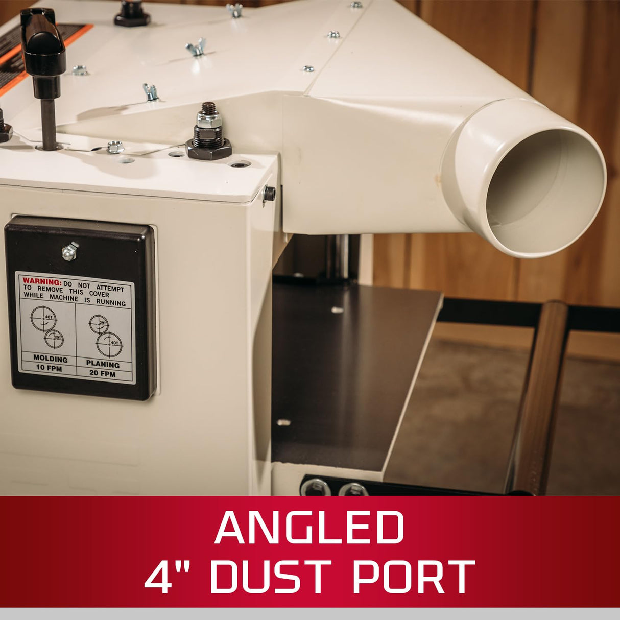 JET 13-Inch Planer/Molder, 3 HSS Knives, 1-1/2 HP, 1Ph 115/230V (JPM-13CS) Jet