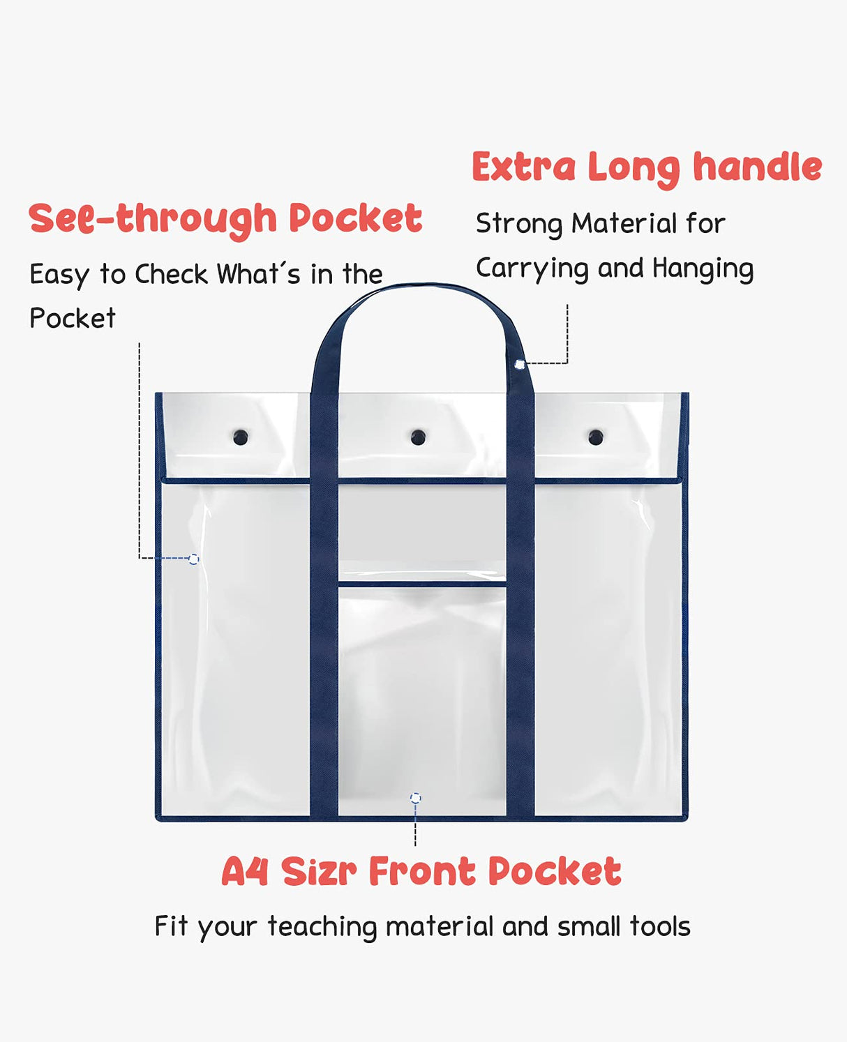 GAMENOTE 2 Pack Large Poster Storage Bag (31.5"×25.5") Bulletin Board Holder Art Portfolio Container for Teachers Classroom Organization GAMENOTE