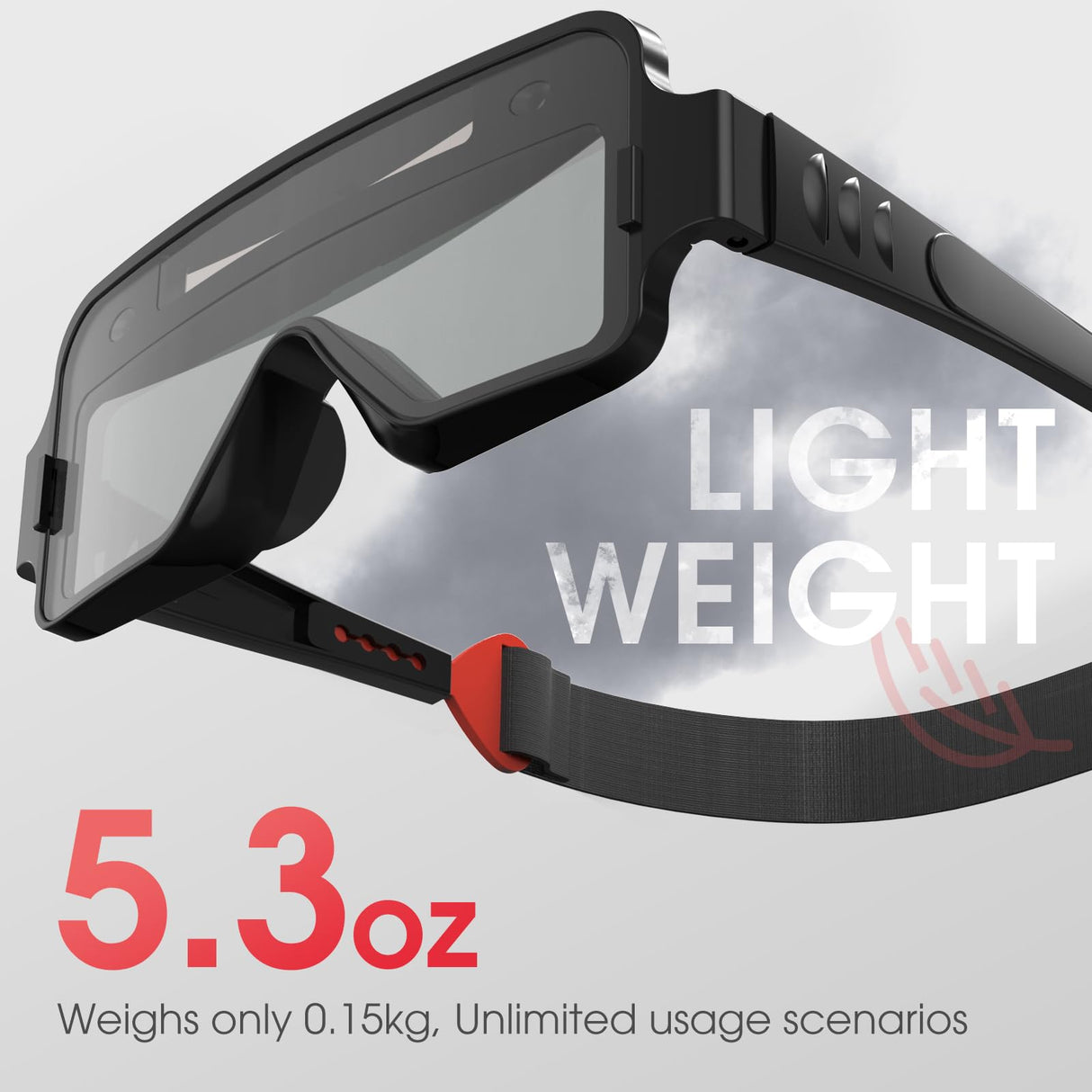 YESWELDER True Color Solar Powered Auto Darkening Welding Goggles, 2 Sensors Welder Glasses for TIG MIG MMA Plasma YESWELDER
