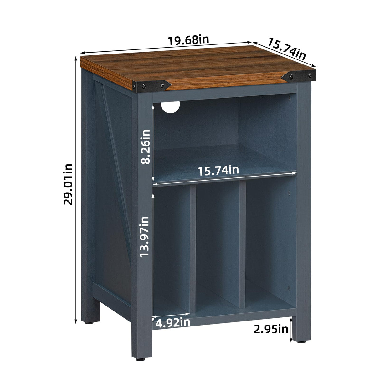 Record Player Stand with Vinyl Record Storage Holds up to 160 Albums,Large Wood Record Player Table Dispaly Shelf,Blue Turntable Stand Cabinet for Living Room,Bedroom,Office 9 Joaxswe