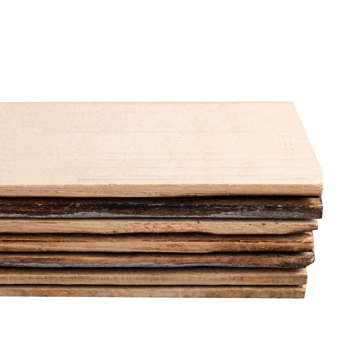 Holydecot Nail Up Paneling Wood Wall Panels, Real Wood, Solid Wood Planks DIY Easy Nail-Up Application, Rustic Reclaimed Barn Wood Paneling for Accent Walls, Brown Gray Combinations, 10.6 sq. ft Holydecot