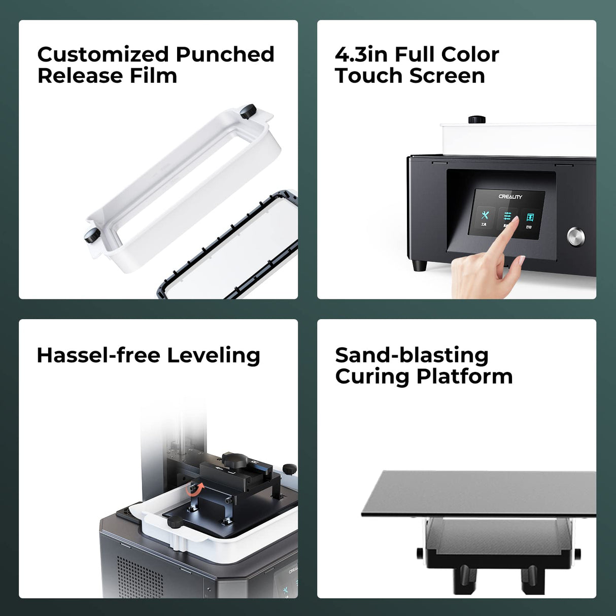 Creality Resin 3D Printer LD-006 8.9 Inch Ultra 4K Monochrome LCD Upgraded UV Resin Photocuring Printer with Fast and Precise Printing Print Size of 7.55×4.72×9.84 Inch Creality