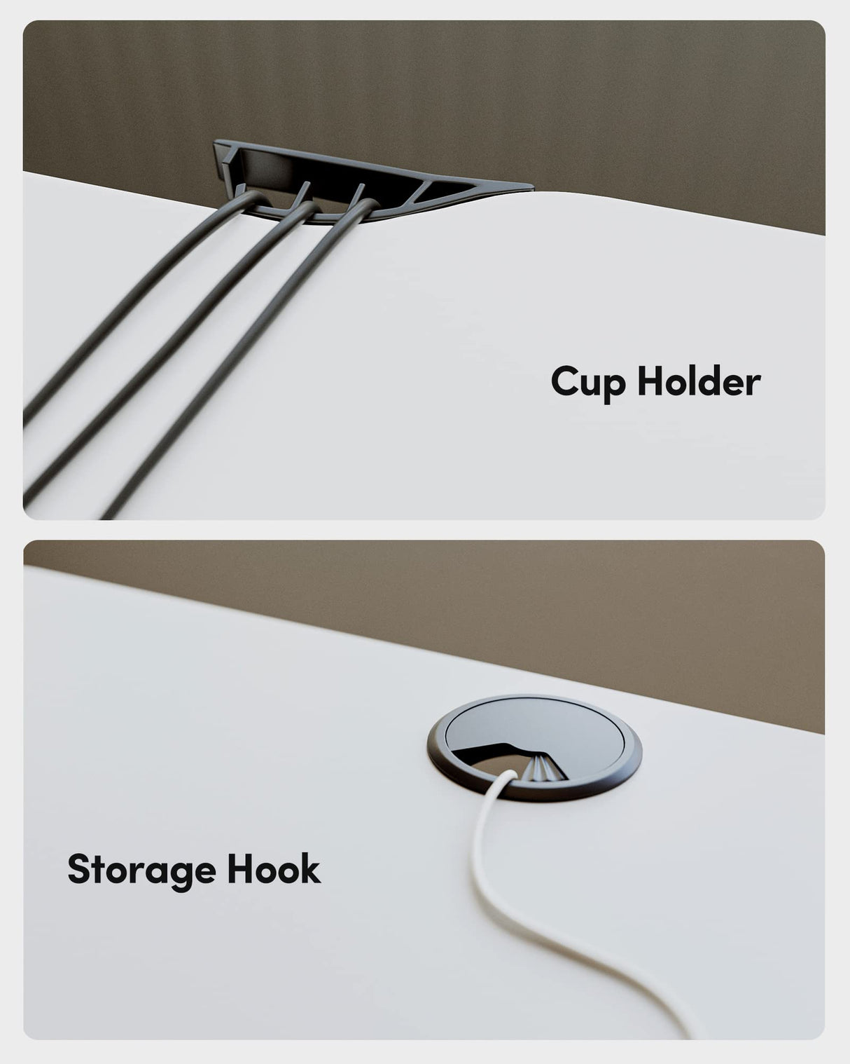 BANTI 55"x24" Standing Desk, Electric Stand up Height Adjustable Home Office Table, Sit Stand Desk with Splice Board, White Frame & White Top BANTI