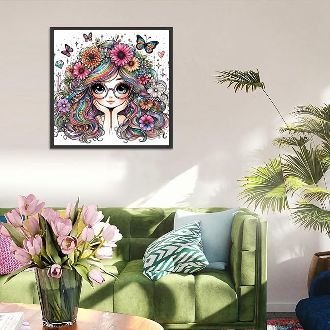 cewlonp Diamond Painting Kits for Adults-Cartoon Diamond Art Kits for Adults,5D DIY Gem Art for Home Wall Decor(14x14inch) cewlonp