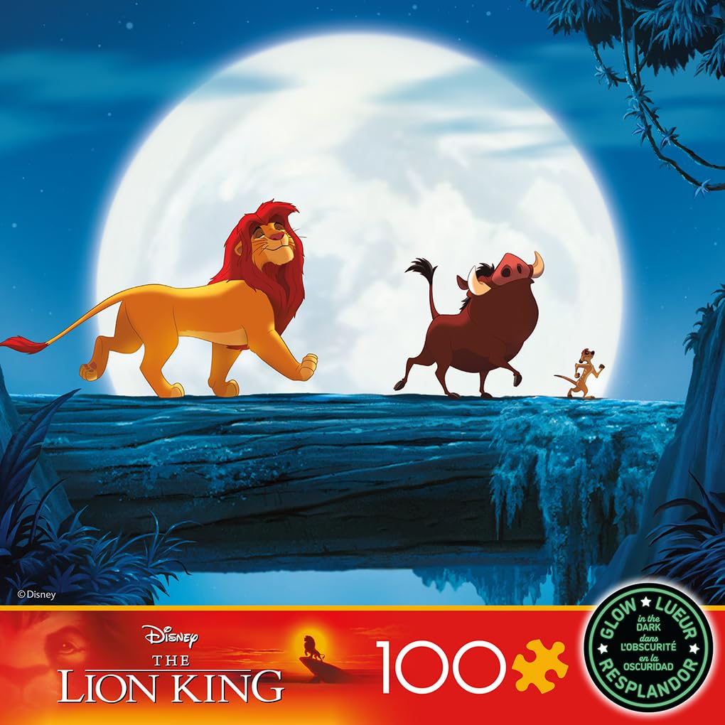 Ceaco - Disney - The Lion King - Glow in The Dark - 100 Piece Jigsaw Puzzle Ceaco