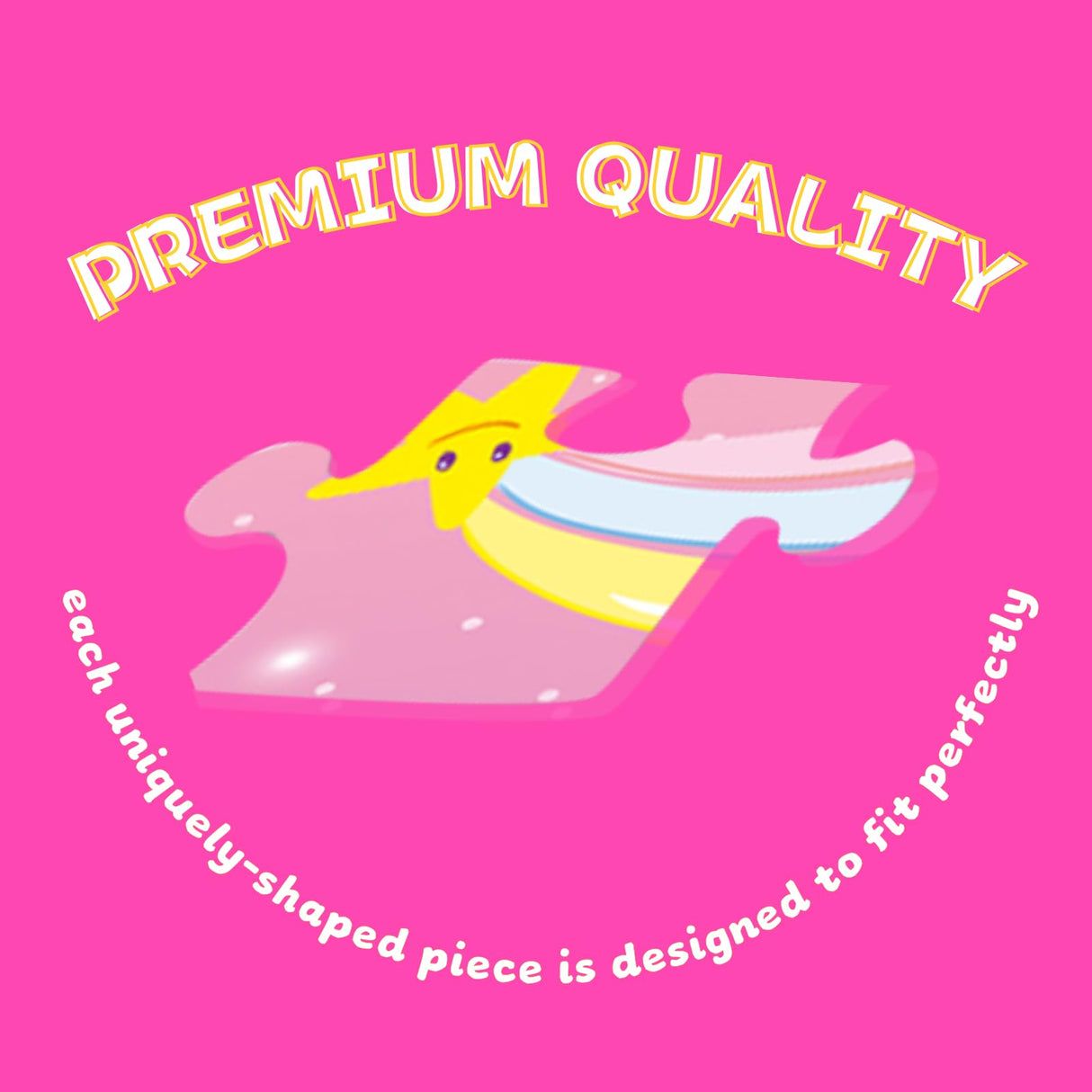 Unicorn Floor Puzzle for Kids Ages 3-5 Years Old: 70 Pieces Large Jigsaw Puzzles for Toddlers 4-8 Learning Educational Development Toys Game Girls Christmas Birthday Easter Gift FunPaxido