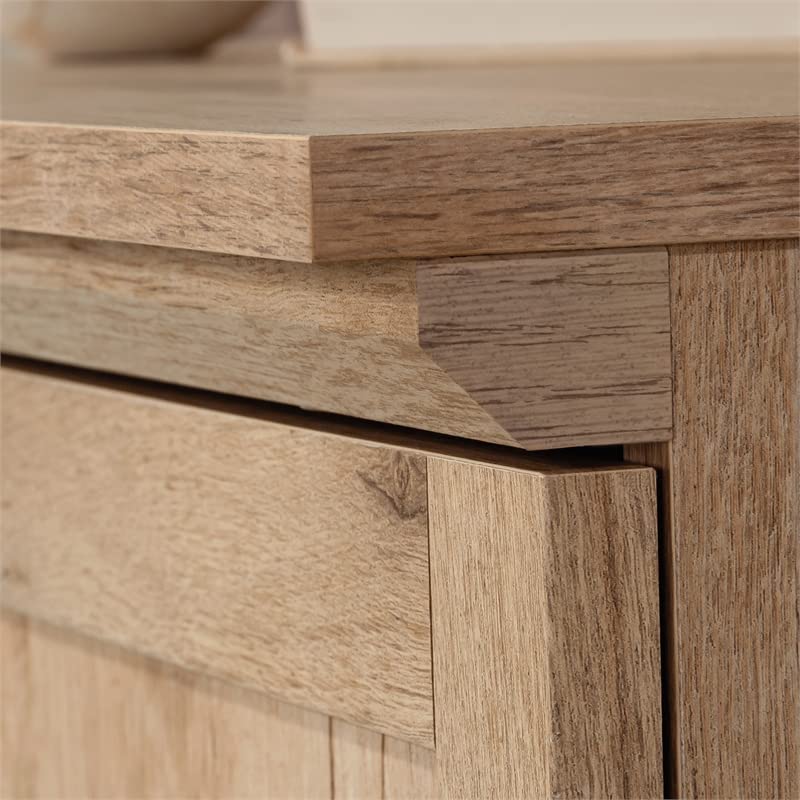 Sauder Aspen Post Storage Cabinet, L: 34.88" x W: 19.45" x H: 59.76", Prime Oak finish Sauder