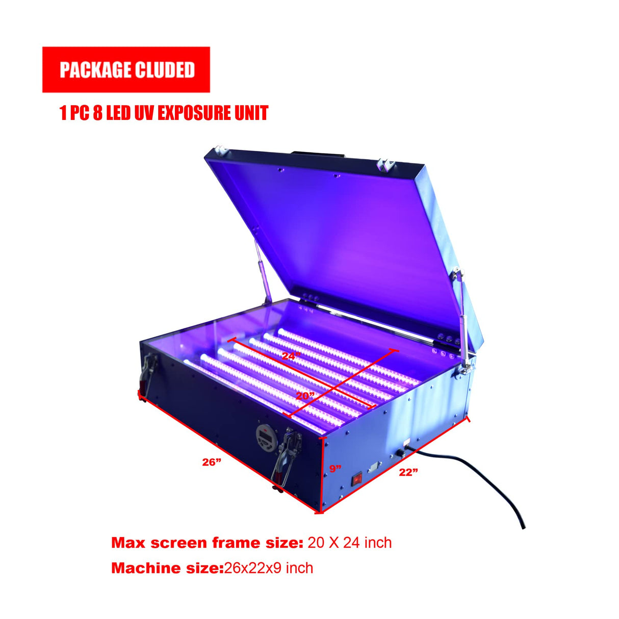 Tianiuseen 4 Color 2 Station Screen Printing Kit Desktop Screen Printer Silk Printing Press Equipment Material 18 * 20 inch Flash Dryer UV Exposure Unit for T-Shirt DIY Tianiuseen