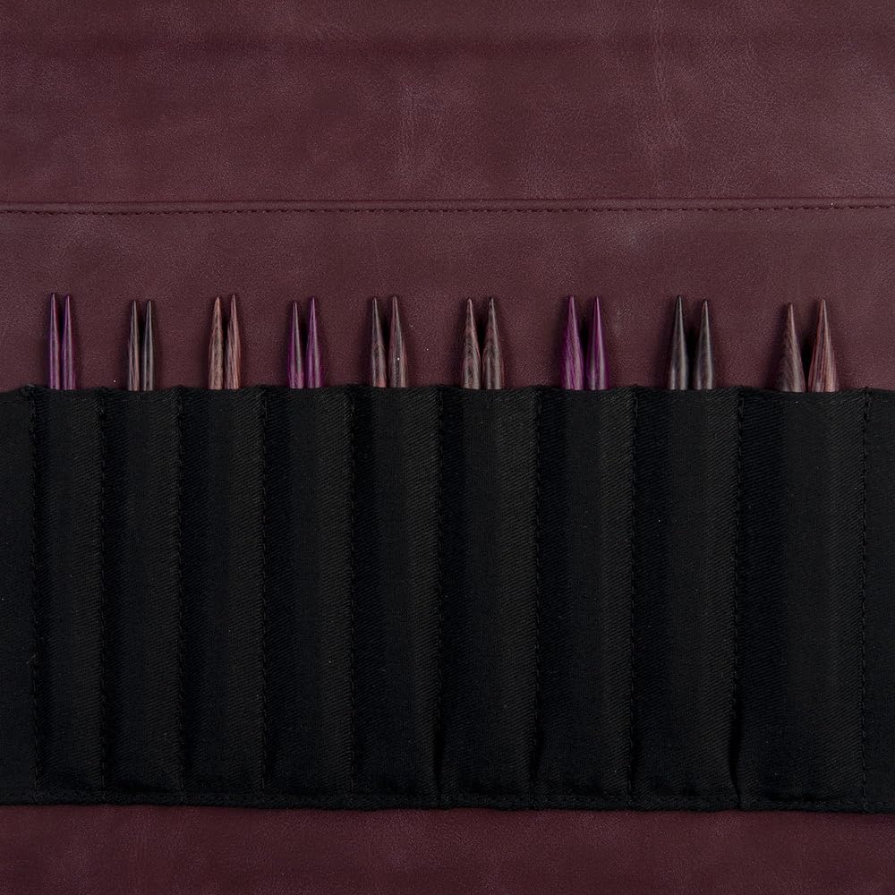 Knit Picks Options Wood Interchangeable Knitting Needle Set with Case and Stitch Markers (Royal Purple) Knit Picks