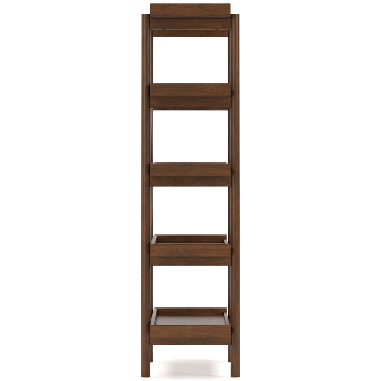 Signature Design by Ashley Lyncott Mid-Century Modern Freestanding 5-Tier 70" Etagere Bookcase, Light Brown Signature Design by Ashley