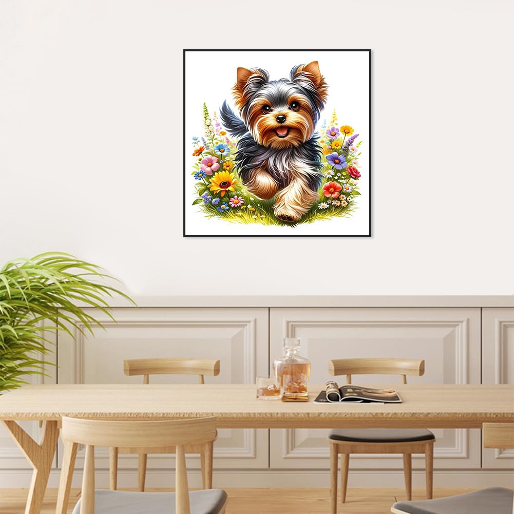 Acudotr Dog Diamond Painting Kits for Adults, 5D DIY Diamond Art Kits for Beginners, Full Drill Diamond Painting Kits for Home Wall Decor, 12x12 Inch Acudotr