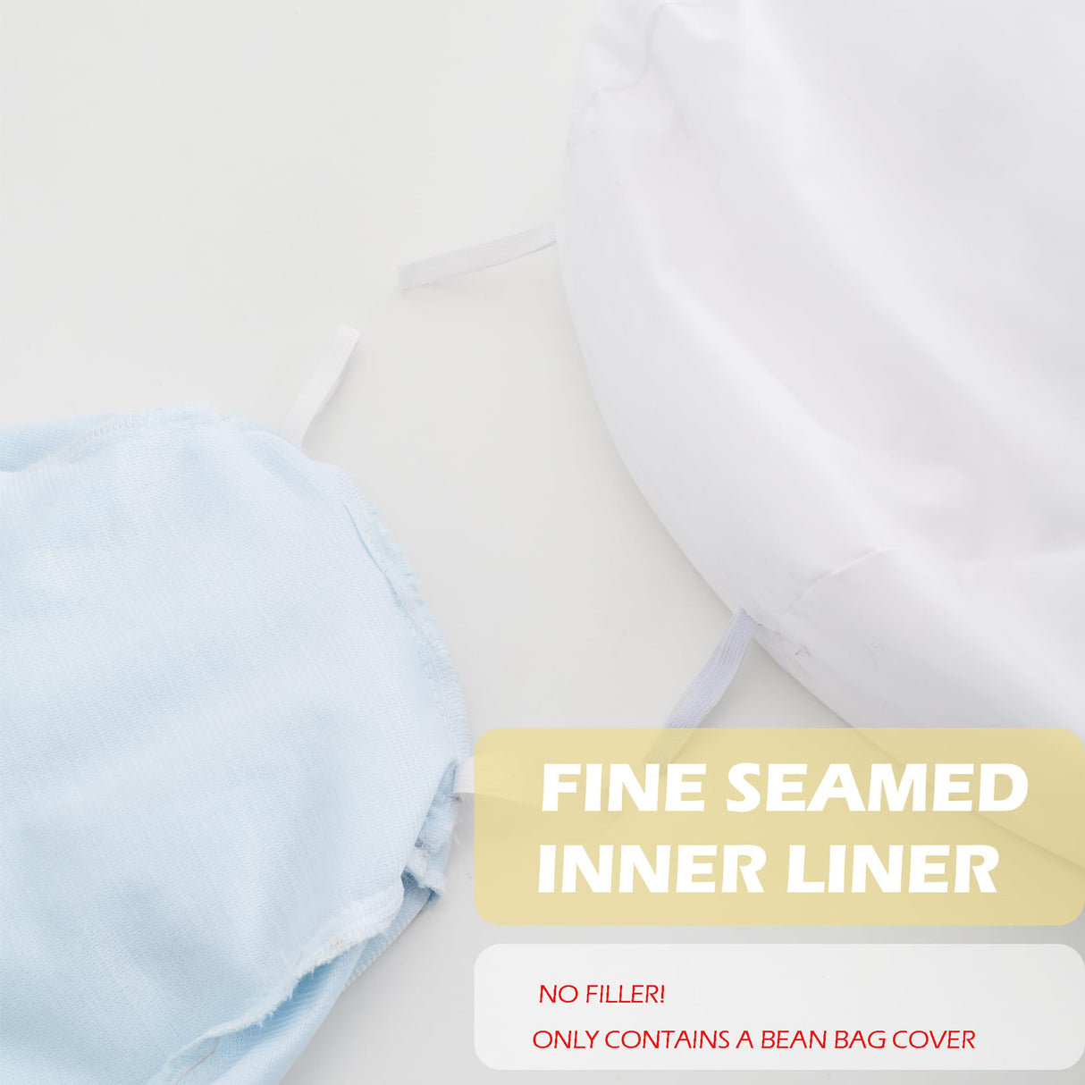 BCU Bean Bag Chair Cover Ultra Soft Fluffy Faux Fur Beanbag Cover Plush Living Room Chairs Cover for Adults and Kids, Grey BCU