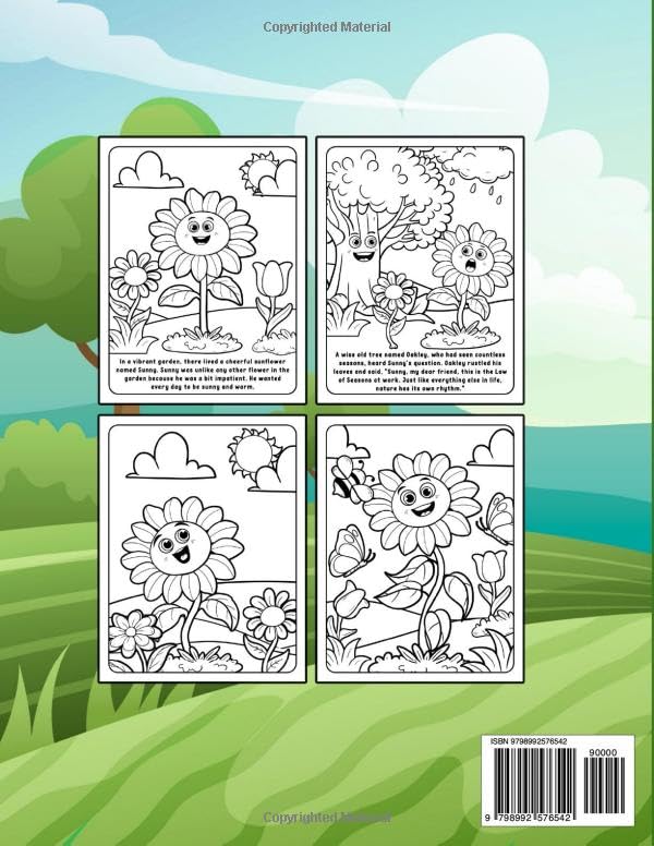 Sunny the Sunflower Coloring Book WoodArtSupply
