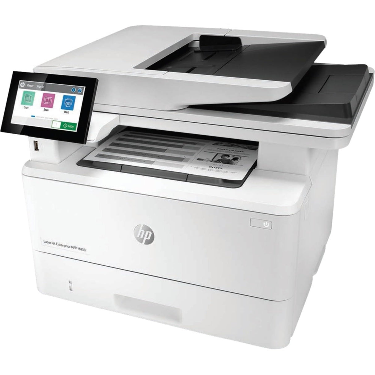 HP LaserJet Enterprise MFP M430f Monochrome All-in-One Printer with built-in Ethernet & 2-sided printing (3PZ55A),white, Large HP