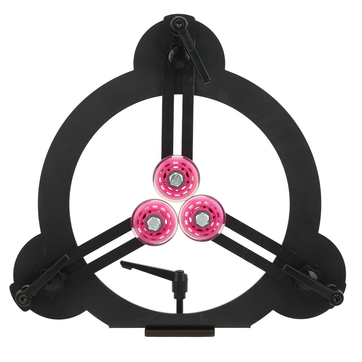 Woodturning Steady Rest Adjustable Wheel Position Round Steel Turning Tools for Wood Lathe Parts Accessories Walfront