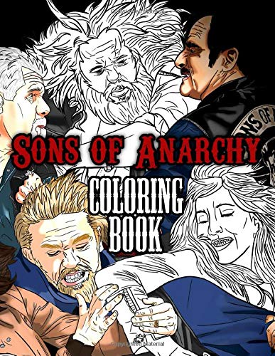 Sons Of Anarchy coloring book: American Action Crime Drama Television Series Coloring Book For Teens Adults Stress Relief Gift WoodArtSupply