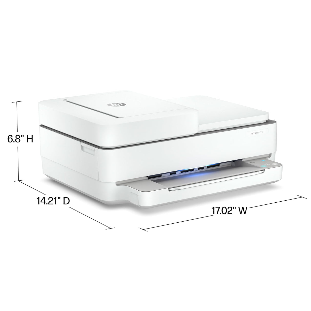 HP ENVY 6455e Wireless Color Inkjet Printer, Print, scan, copy, Easy setup, Mobile printing, Best-for-home, Instant Ink with HP+ (3 months included),white HP