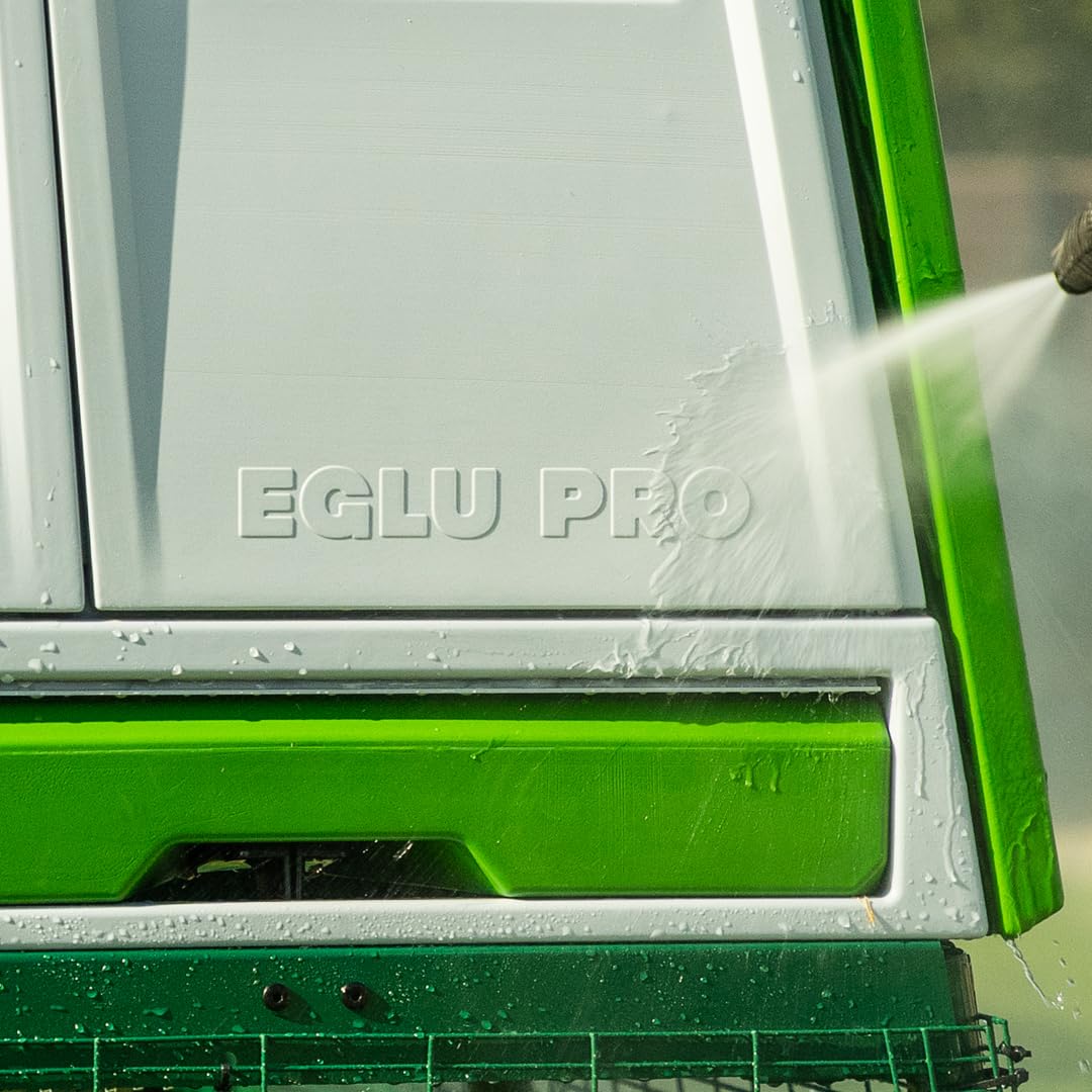 Omlet Eglu Pro Large Chicken Coop | House up to 10 Large Hens or 15 Bantams | Easy to Clean Plastic Chicken Tractor | Predator Proof Coop Design | Zero Maintenance Omlet