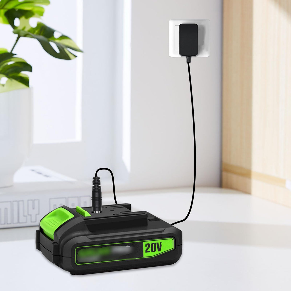 20V Lithium Battery Charger Compatible with Galax PRO Cordless Mini Circular Saw 96504 96505 95307 D6001 and More, 20V Charger Power Adapter Replacement for 91140, Power Supply White 1.5M OatXtorpor