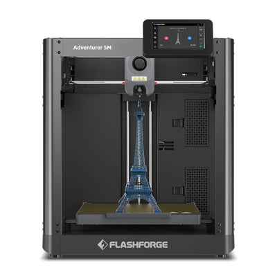 Flashforge Adventurer 5M 3D Printer, 600mm/s High-Speed 3D Printer with Auto Leveling, Quick Release Nozzle and PEI Plate, 8.7 x 8.7 x 8.7in