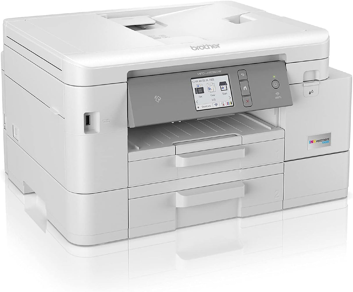 Brother MFC-J4535DW INKvestment Tank All-in-One Wireless Color Inkjet Printer - Print Copy Scan Fax - 20 ppm, 20-Sheet ADF, 2.7" Touchscreen Display, 4800 x 1200 dpi, Auto 2-Sided Printing, Tillsiy Brother