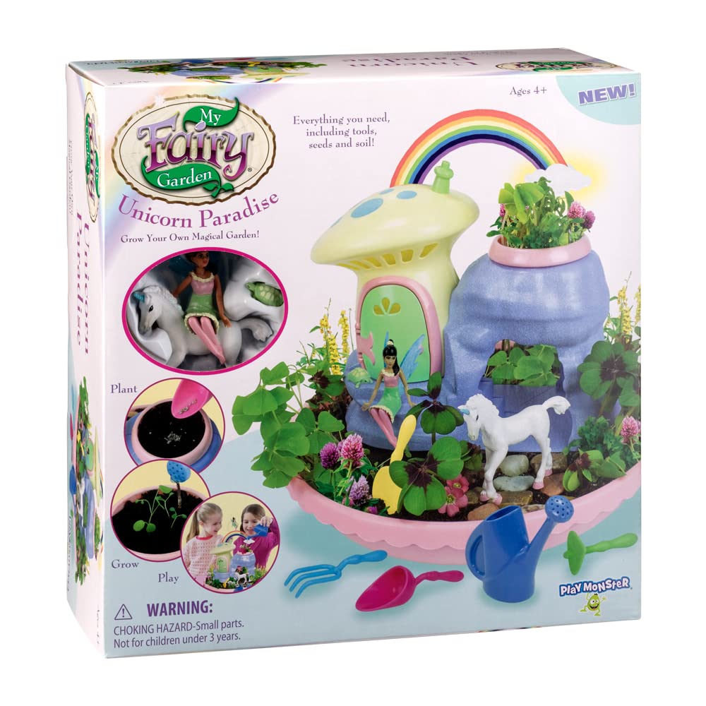 My Fairy Garden — Unicorn Paradise Toy Figurine Plant Kit — Grow a Garden for Dahlia the Fairy and Friends — Ages 4+ My Fairy Garden