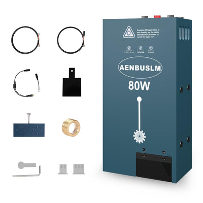 AENBUSLM 80W Laser Module Built-in Air Assist,10W Output Power,Fixed-Focus,Double Ultra-Fine Compressed Spot CNC Carving DIY Laser Masterfor Laser Cutter & Laser Engraver Machine - Laser Class:lV