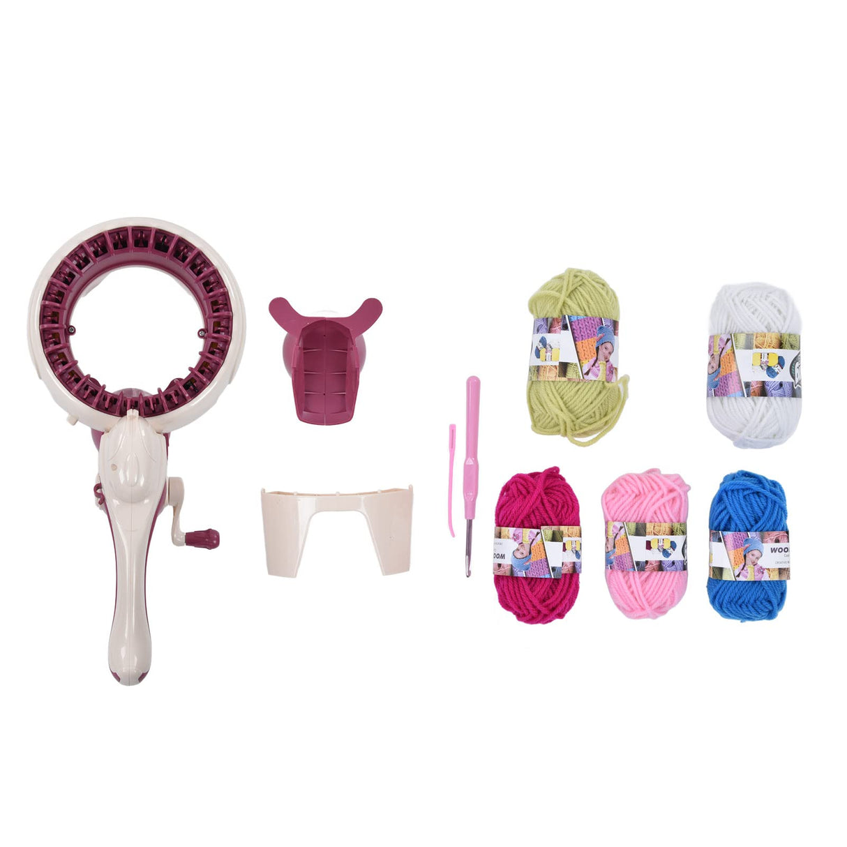 FECAMOS Loom Knitting Machine, Sturdy Round Knitting Machine Knitting Sewing Machine Hand Knitting Machine Portable for Bag FECAMOS