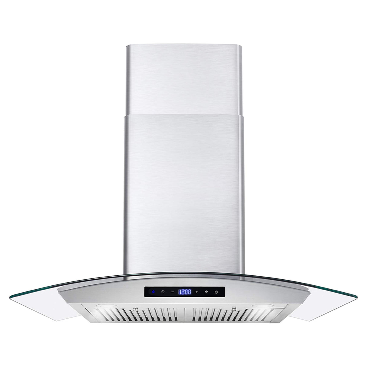 COSMO COS-668WRCS75 30 in. Vista Collection 380 CFM Ducted Wall Mount Range Hood, Touch Controls, LED Lights, Stainless Steel COSMO