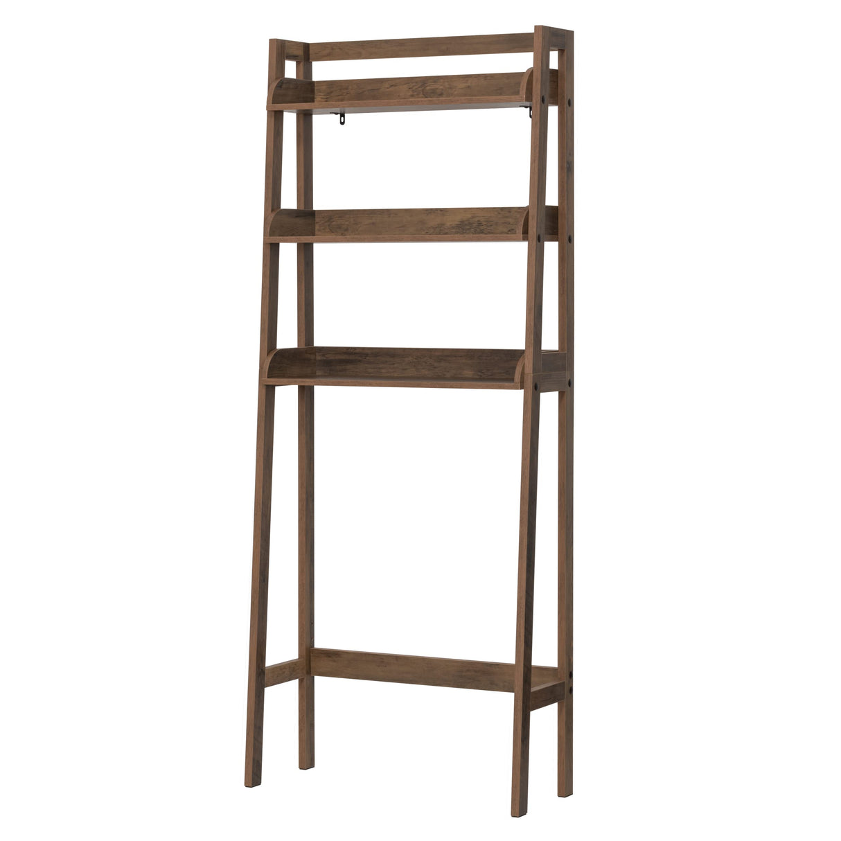 UTEX 3-Tier Over Toilet Storage Shelf - Stylish Wood Grain Bathroom Organizer UTEX