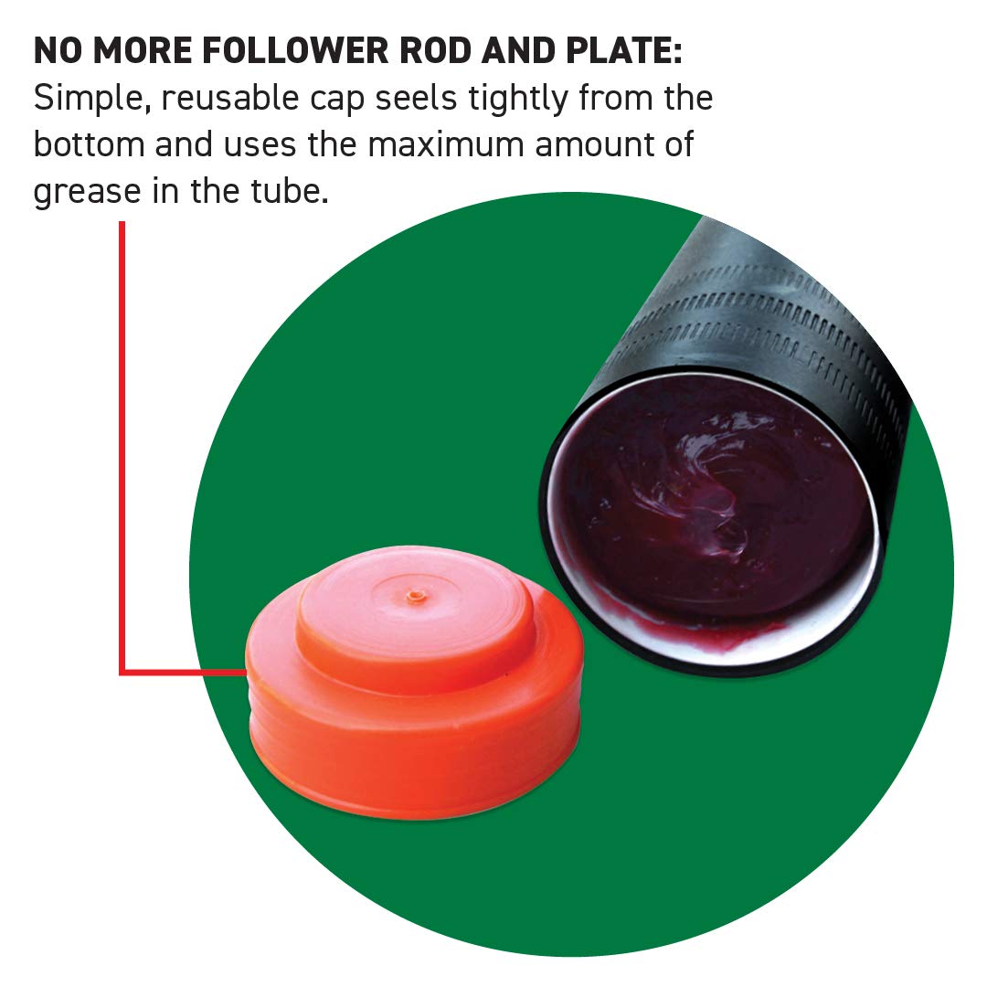 LockNLube Easy-Prime Lever Grease Gun. includes our patented Grease Coupler (locks on, stays on, won't leak!) plus a 20" hose and in-line hose swivel. LockNLube