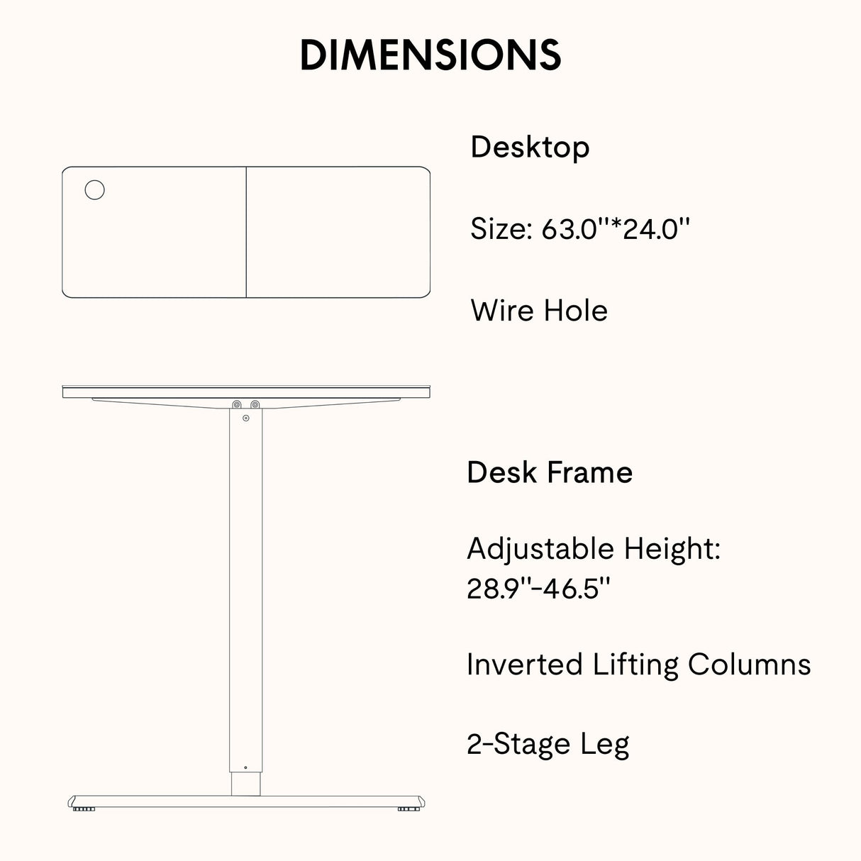 SANODESK Electric Standing Desk 63x24 Inch Height Adjustable Stand Up Desk Home Office Computer Workstation Sit Stand Home Office Desk with Splice Board (White Frame + White Top) SANODESK