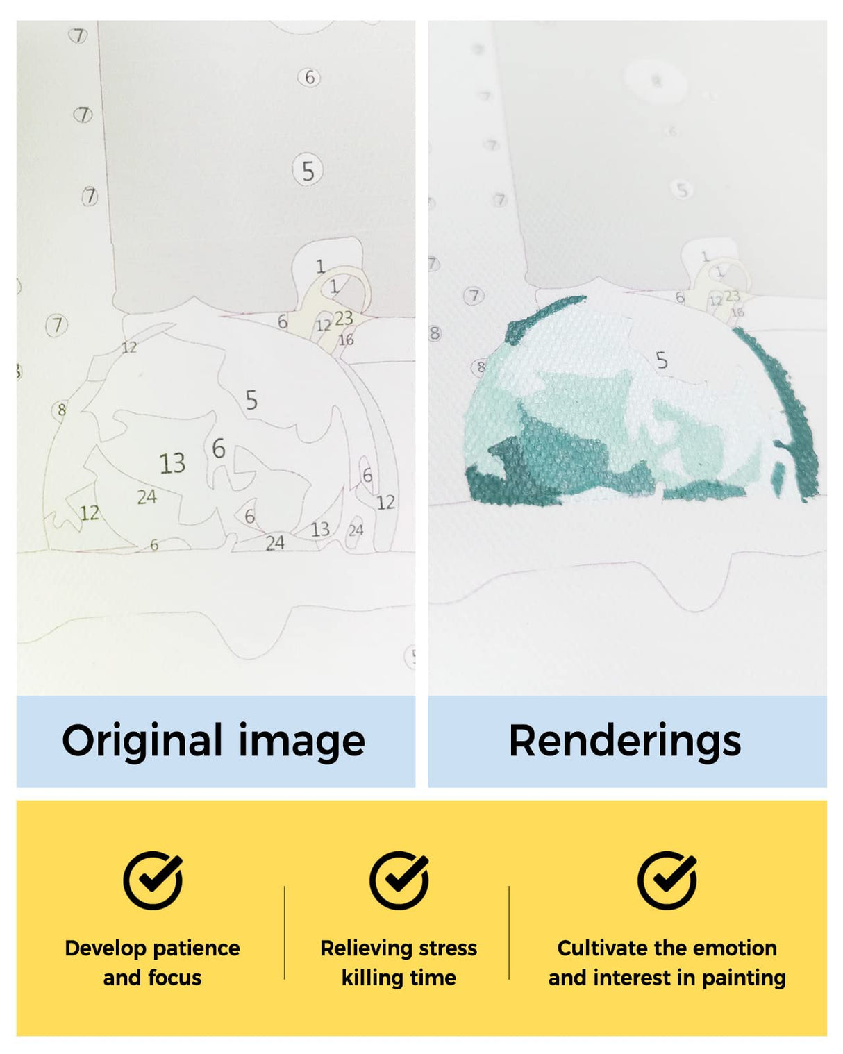 Paint by Numbers for Adults Without Frame, Thanksgiving Turkey Vintage Wooden Board Paint by Numbers Kits on Canvas DIY Acrylic Painting for Kids Beginner, 12"x16" Savannan