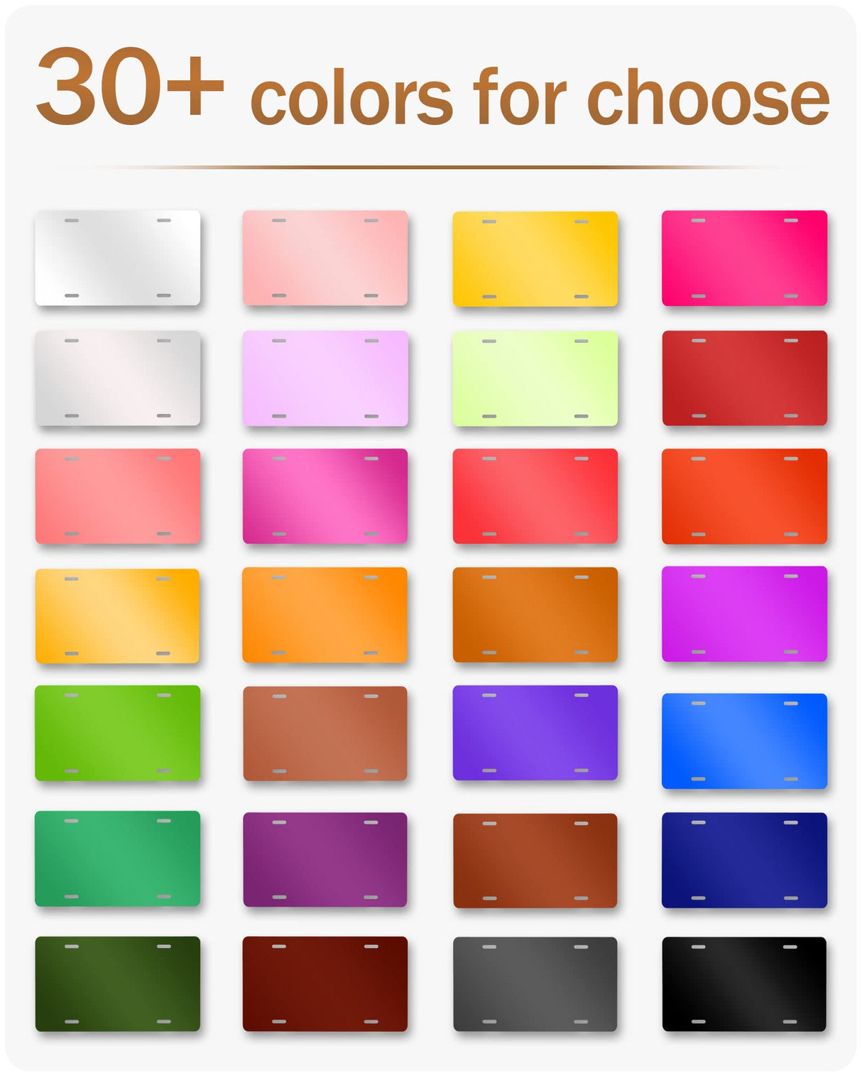 Personalized Front License Plate with Custom Image and Text Design - Car Tags and Vanity Plates KYJDZSW