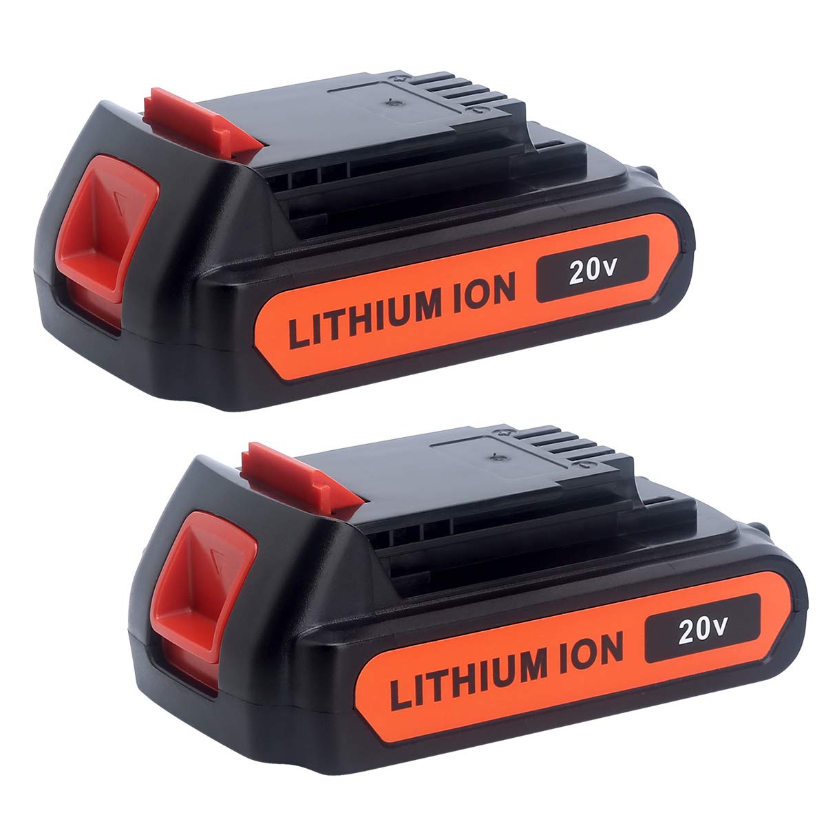 Biswaye 2-Pack 4.0 Ah 20V Lithium Battery LBXR20 Compatible with Black and Decker 20V Max Battery LBXR2520 LBXR2020 LB2X3020 LBX20 LB2X4020 LBX4020 and LST522 LHT2220 LST300 20-Volt Max Tools Biswaye