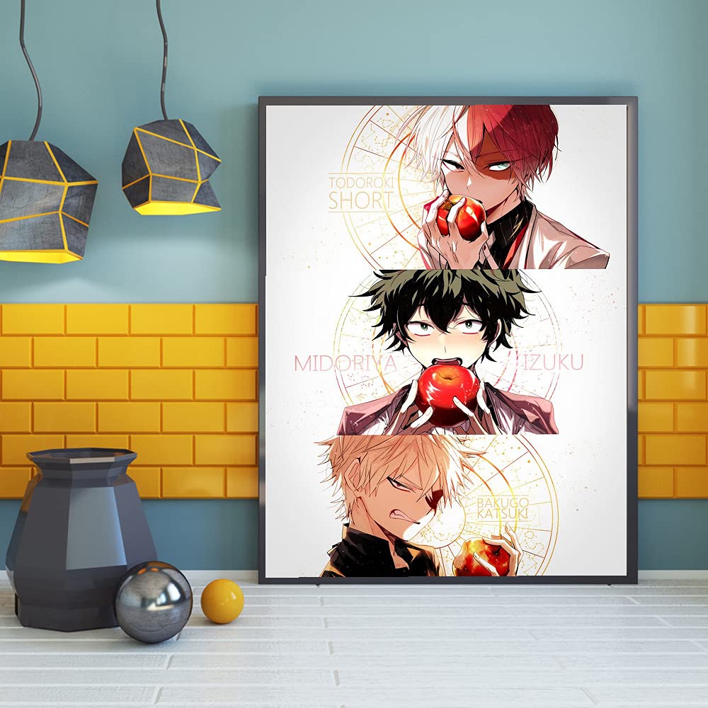 DIY 5D Diamond Painting Anime by Number Kits Full Drills for Adults, Cross Stitch Crystal Rhinestone Embroidery Pictures Arts Craft for Home Wall Decor Gift.(M-H-A-95-30X40) vodwml