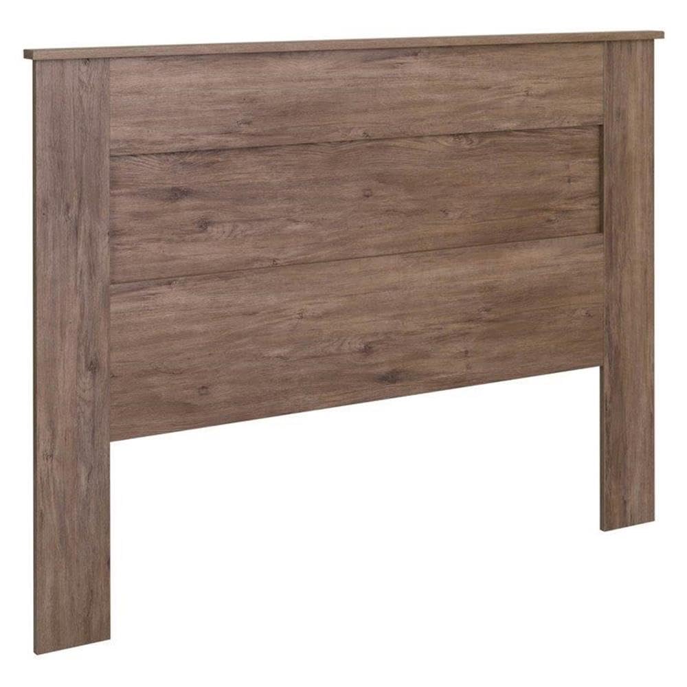 Prepac Stylish Flat Wood Panel Headboard for Queen Size Beds, Simplistic Wooden Queen Headboard 2.25" D x 64.5" W x 48" H, Drifted Gray, DHFQ-1301-1 Prepac