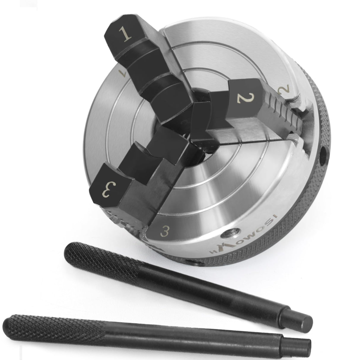 Wood Lathe Chuck 3 Inch 3 Jaw,Self-Centering Lathe Chucks for Woodturning with 1 x 8TPI Thread,for Woodworking Lathe Tools HAowosi