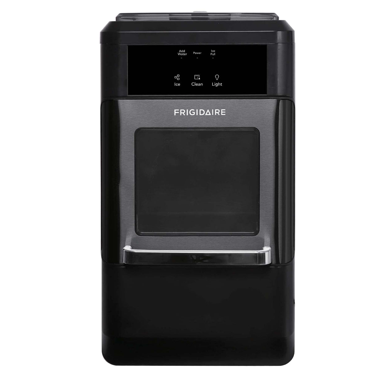 Frigidaire EFIC237 Countertop Crunchy Chewable Nugget Ice Maker, 44lbs per day, Black Stainless Frigidaire