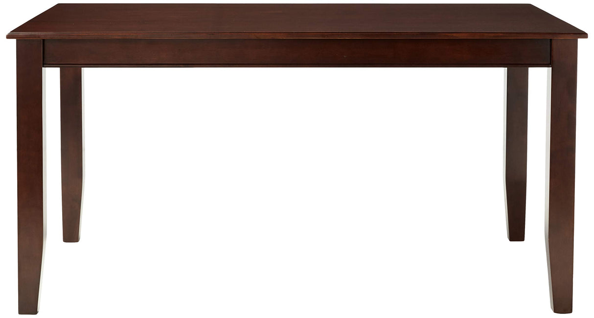 East West Furniture DUT-MAH-T Dudley Dining Room Table - a Rectangle Solid Wood Table Top with Sturdy Legs, 36x60 Inch, Mahogany East West Furniture