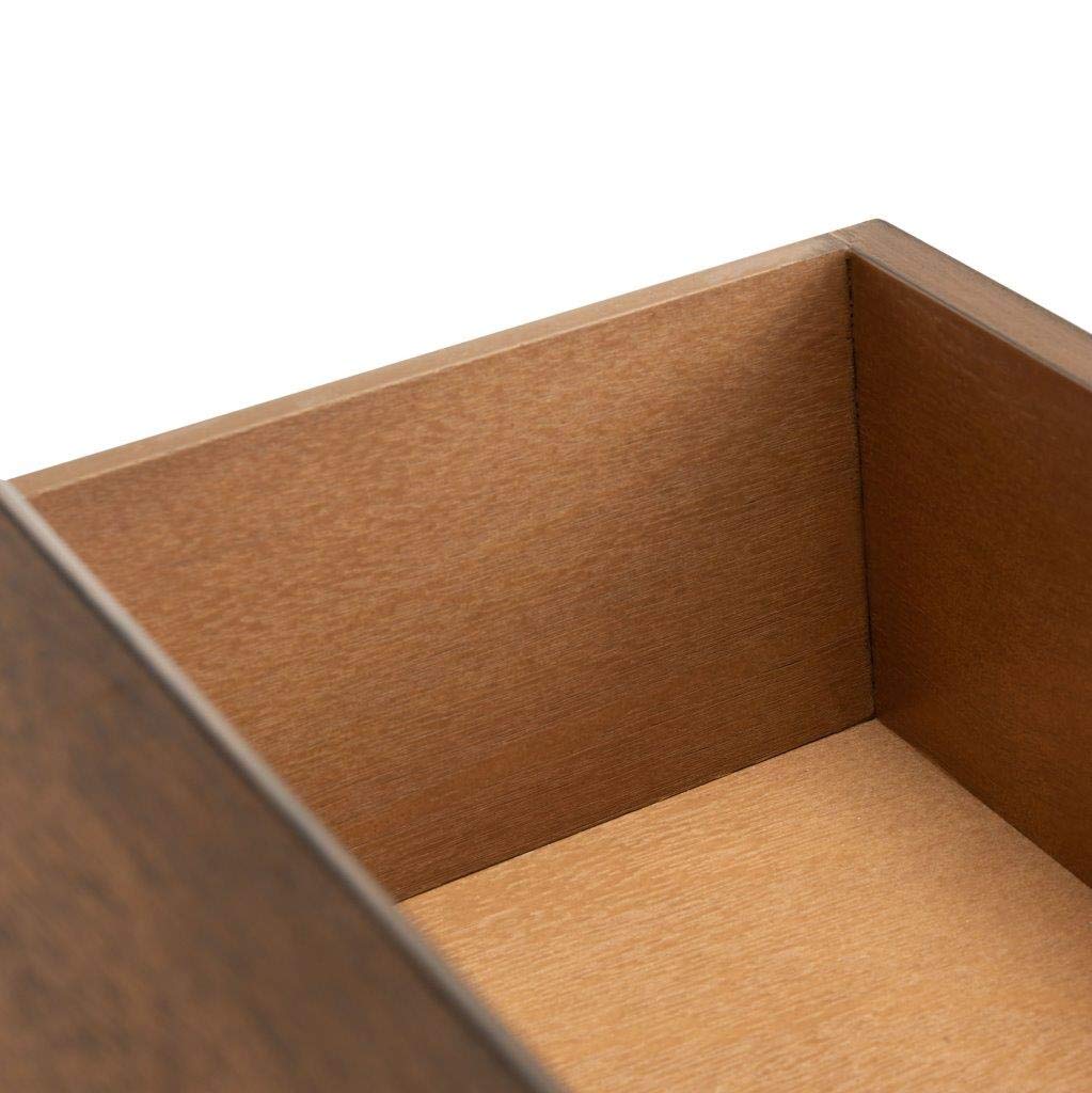 SAFAVIEH Home Collection Landers Brown 3-Drawer Console Table CNS5711C Safavieh