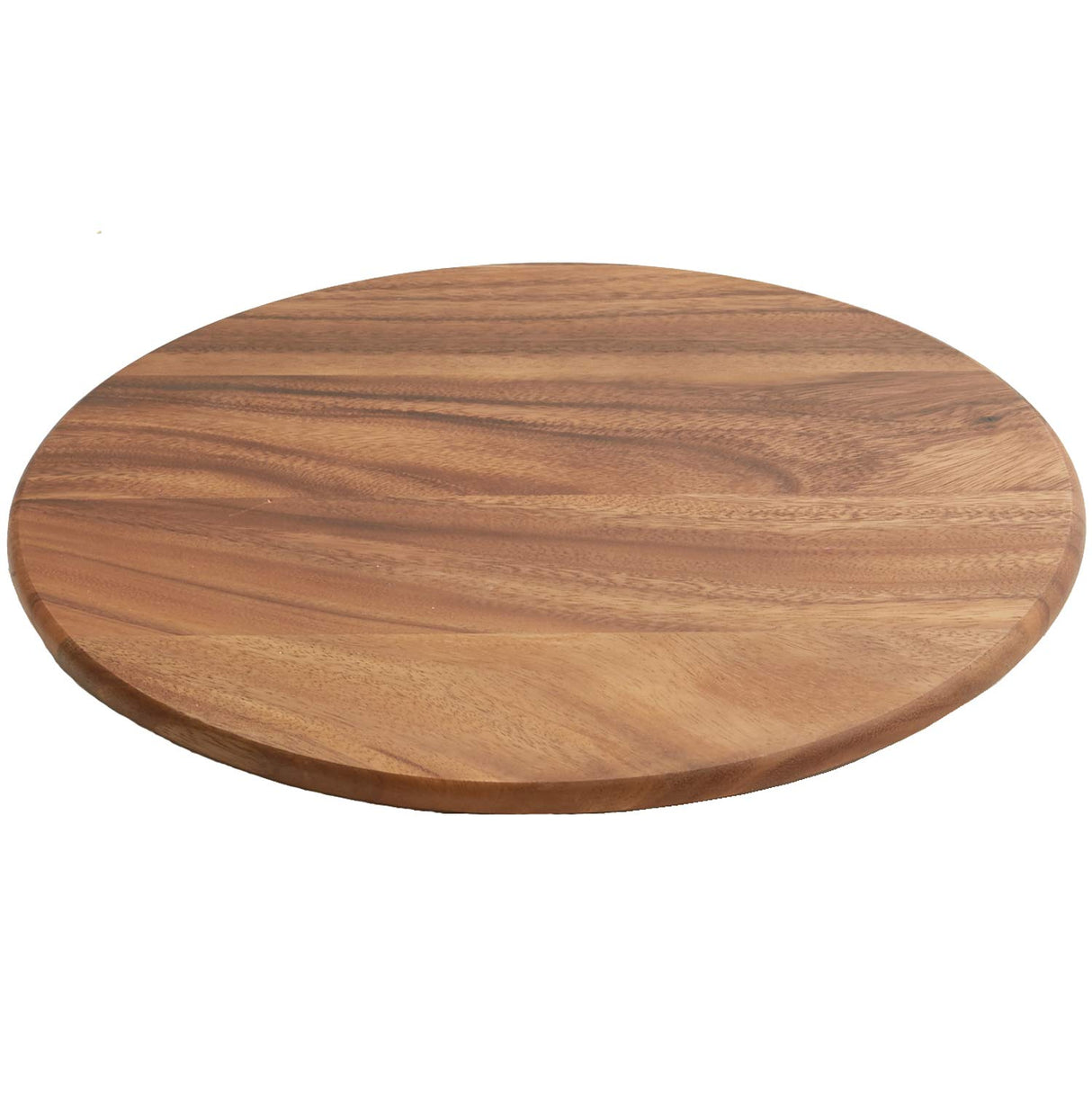 Woodard & Charles Round Lazy Susan Turntable with Stainless Steel Ball Bearing Mechanism (Brown) Woodard & Charles, LTD