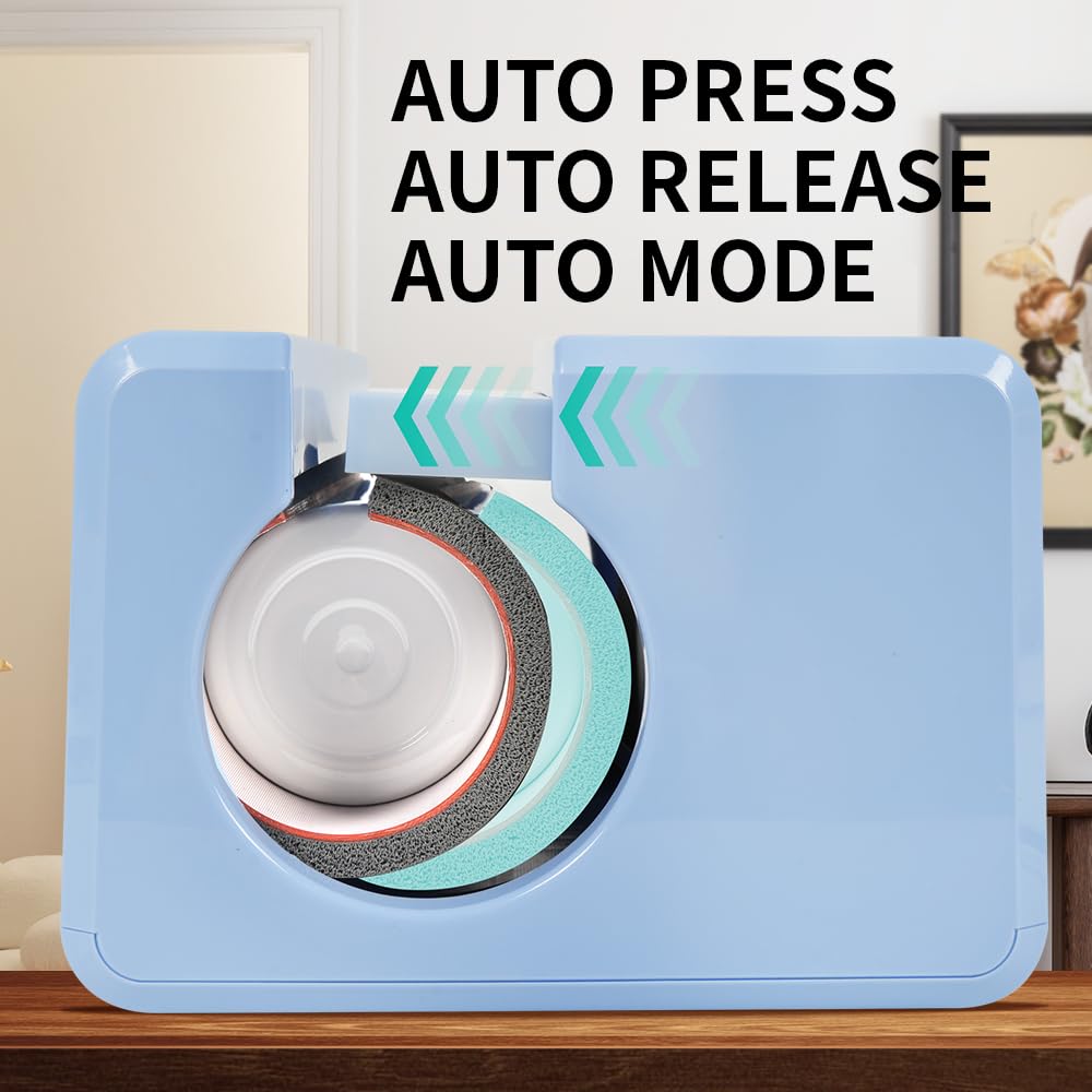 PYD Life 120 V Auto Tumbler Heat Press Machine 30 OZ 20 OZ Tumbler Mug Heat Press Touch Screen Light Blue for 10-30 OZ Sublimation Straight Tumblers Cups Mugs Printing PYD Life