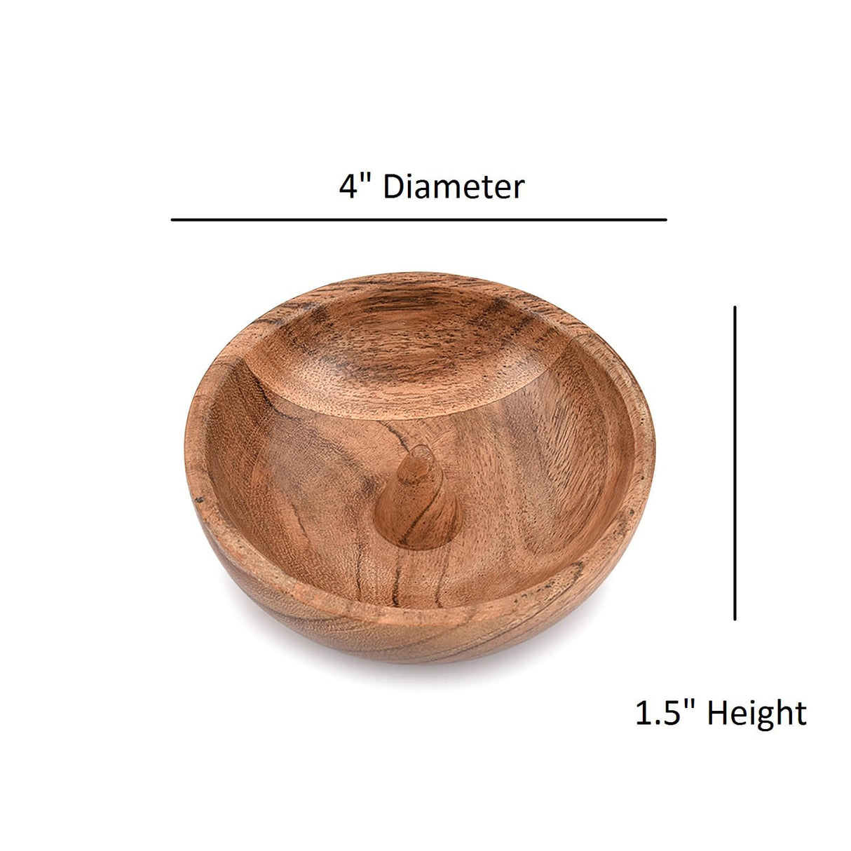 Samhita Jewelry Towers Acacia Wood for Jewelry,Jewelry Ring Holder Cone Shaped Display Stand for Engagement or Wedding Rings (4" x 4" x 1.5") Samhita