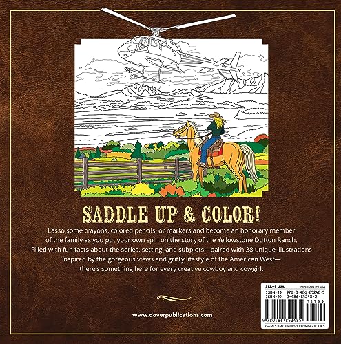 The Unofficial Yellowstone Coloring Book (Dover Adult Coloring Books) WoodArtSupply